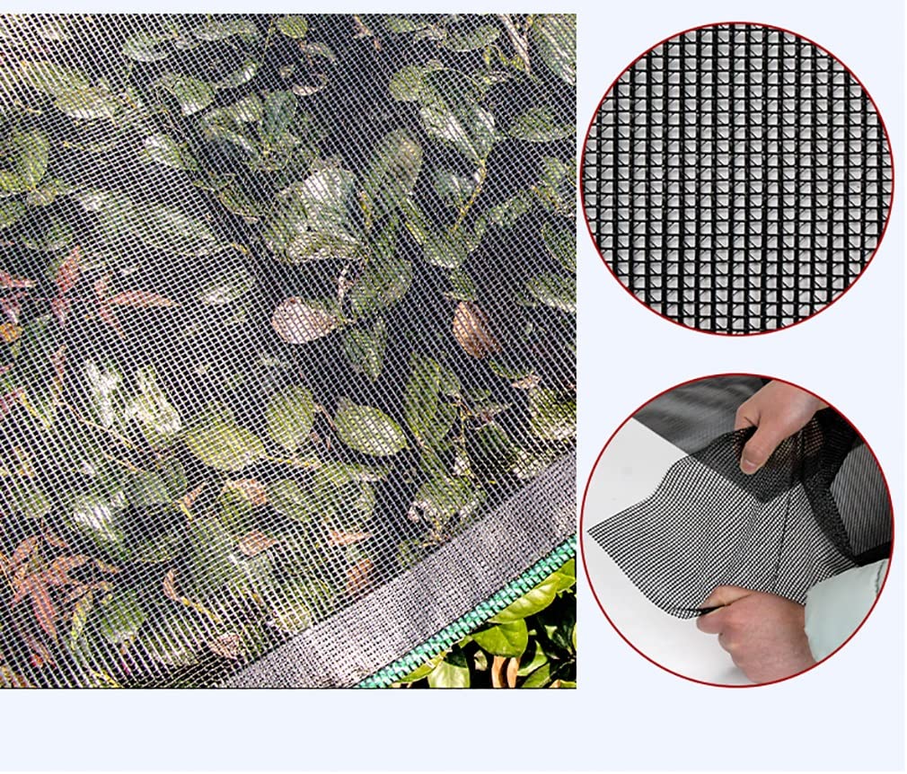 Premium 50%-60% Sunblock Shade Cloth for Pergola, Greenhouse & Garden - UV Resistant Shade Net with Grommets (4x8m, Black) - Ideal for Plant Protection, Chicken Coop Shade & Outdoor Living Spaces