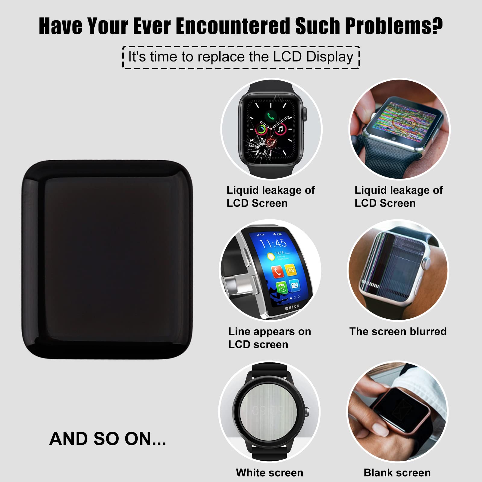 Original Back Cover Glass Heart Rate Part Connector Compatible with Apple Watch SE GPS 40mm with Tools - Replacement Part for DIY Repair & Heart Rate Sensor Fix