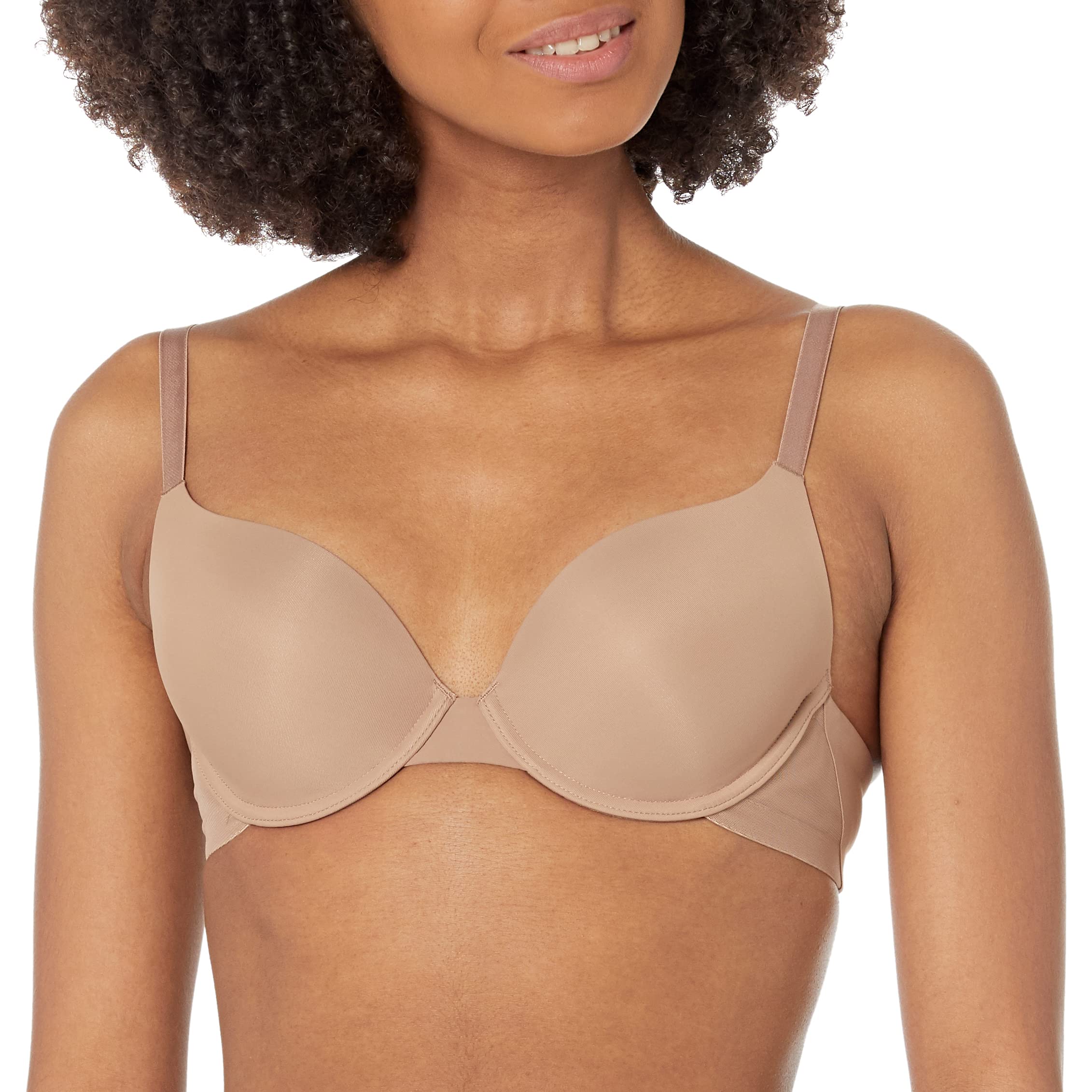 Simone Perele Women's Essentiel Padded Plunge Bra - Comfortable Underwire Push Up Lingerie for Everyday Wear & Special Occasions