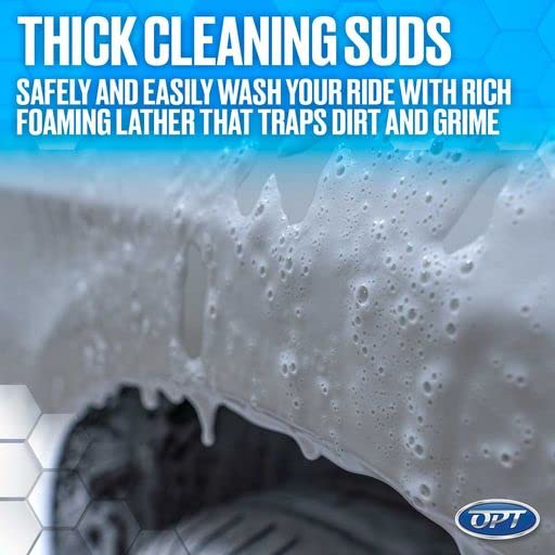 1 Gallon Biodegradable Foaming Car Wash Soap - Professional & Home Use for Bucket Wash, Foam Gun or Foam Cannon | Safe for All Vehicles, Leaves Glossy Shine - Perfect for Car Detailing, Auto Cleaning & Maintenance