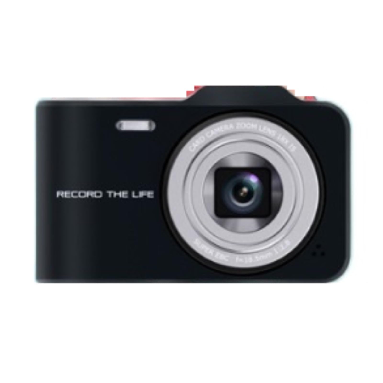 Vintage Digital Camera for Students - 48MP Compact Travel Vlog Camera with Card Slot (Black) | Perfect for Beginners, Travel Vlogging & Everyday Photography