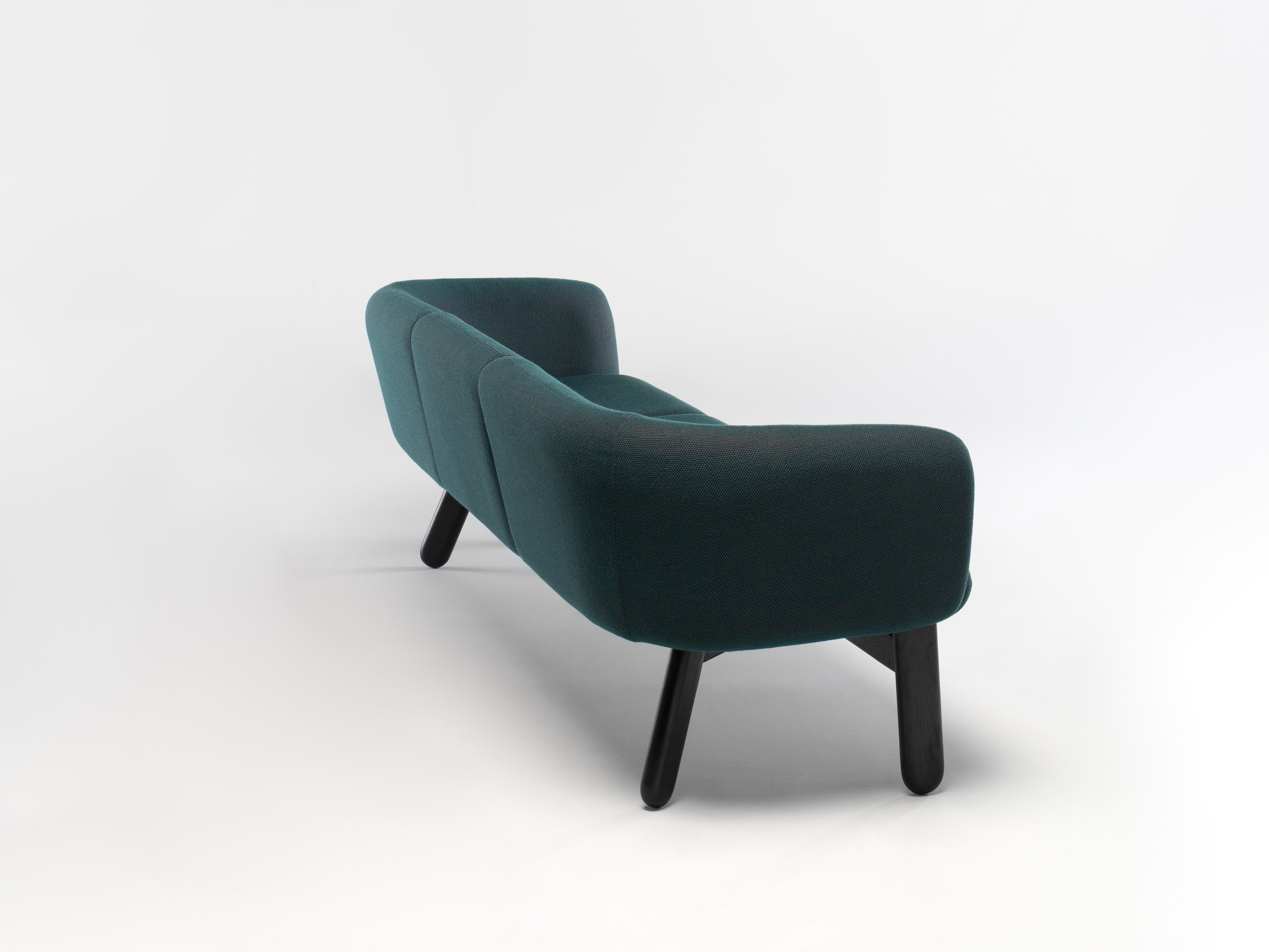 Modern Copal Sofa - Comfortable 3-Seater Fabric Couch for Living Room, Lounge & Office - Stylish Mid-Century Design with Soft Cushions - Perfect for Relaxing, Entertaining & Small Spaces