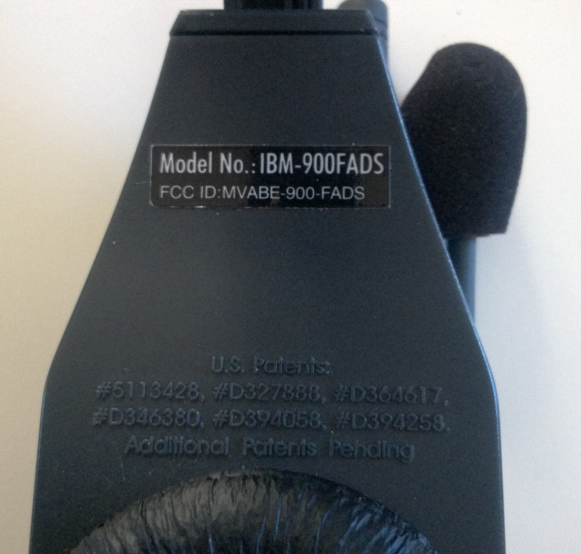 IBM 900 MHz Cordless Headset Telephone with Digital Answering System - Wireless Office Phone for Home & Business Use