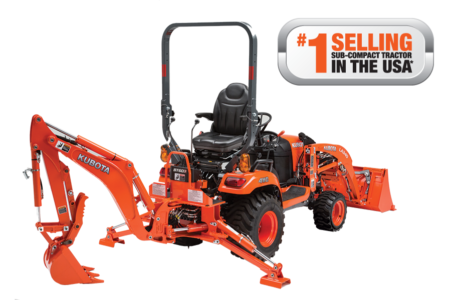 Kubota BX23S 23HP Compact Diesel Tractor with Backhoe & Loader - Perfect for Landscaping, Farming & Property Maintenance