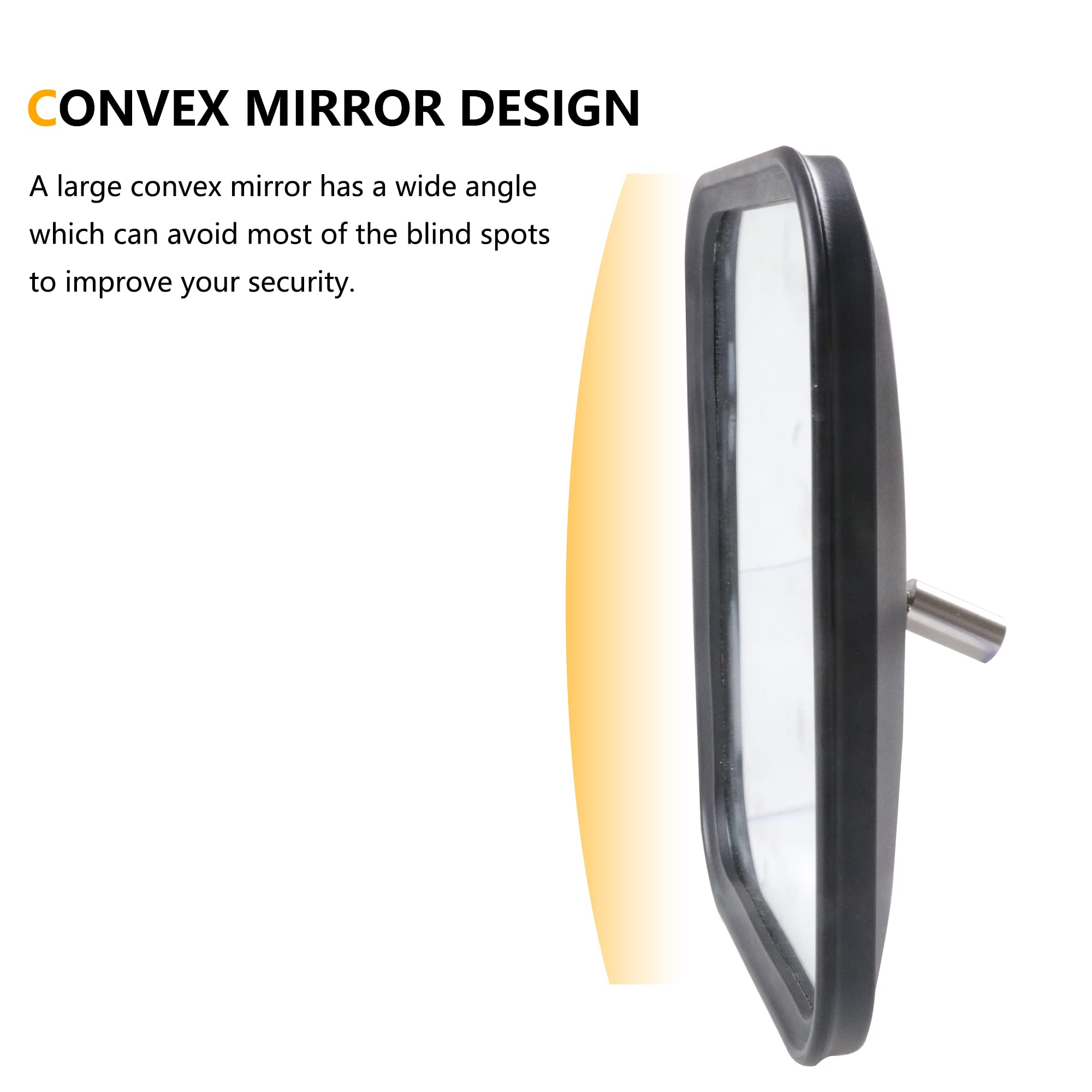 Heavy Duty Aluminum 360° Adjustable UTV Side Mirrors for 2015-2025 Polaris Ranger 1000/XP 1000 - Compatible with Roof & Windshield - Enhanced Rear Visibility for Off-Road Adventures & Work Sites