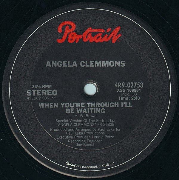 Angela Clemmons - Give Me Just A Little More Time 12
