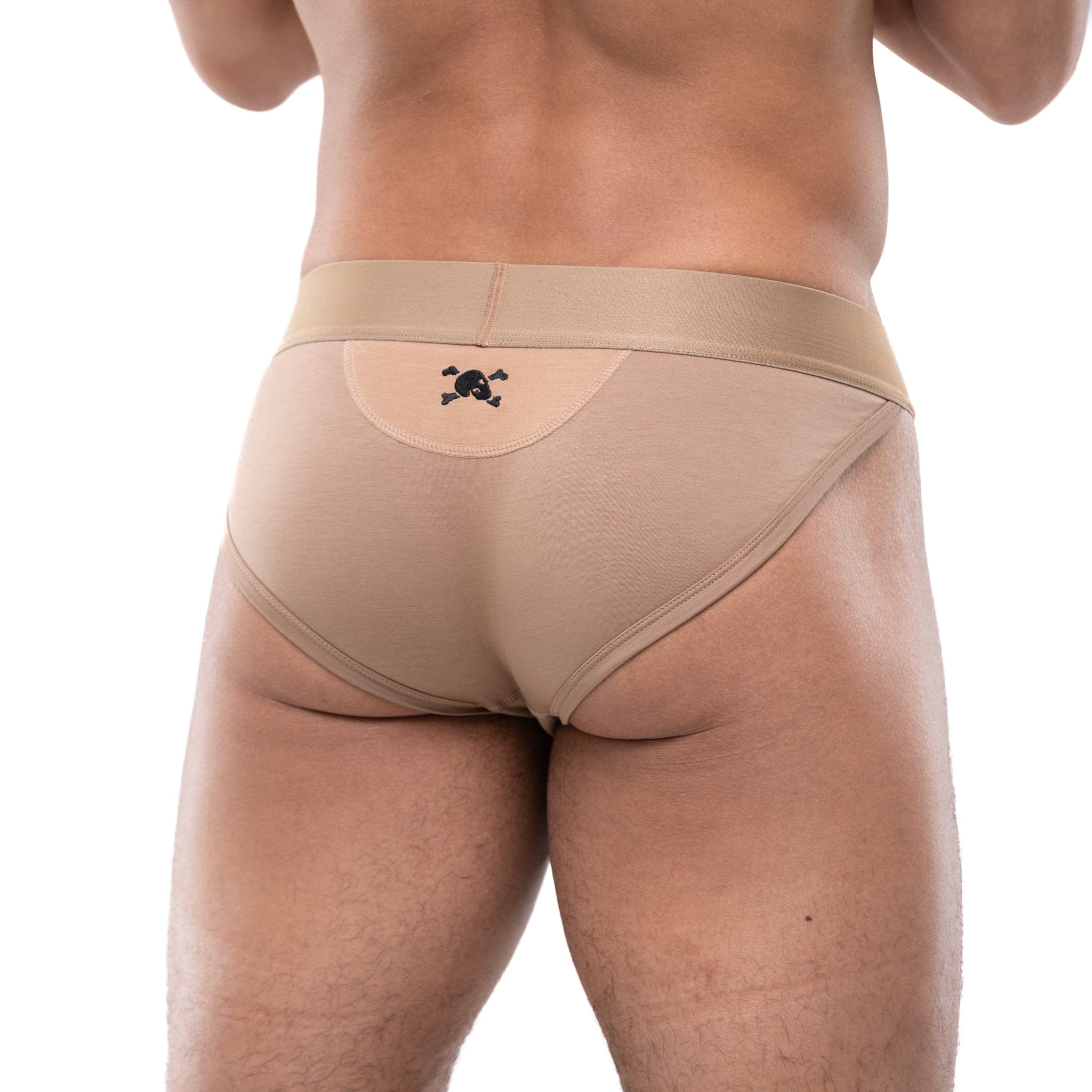 Just The Bones Sport Brief Tan - Comfortable Men's Underwear for Gym, Running & Daily Wear