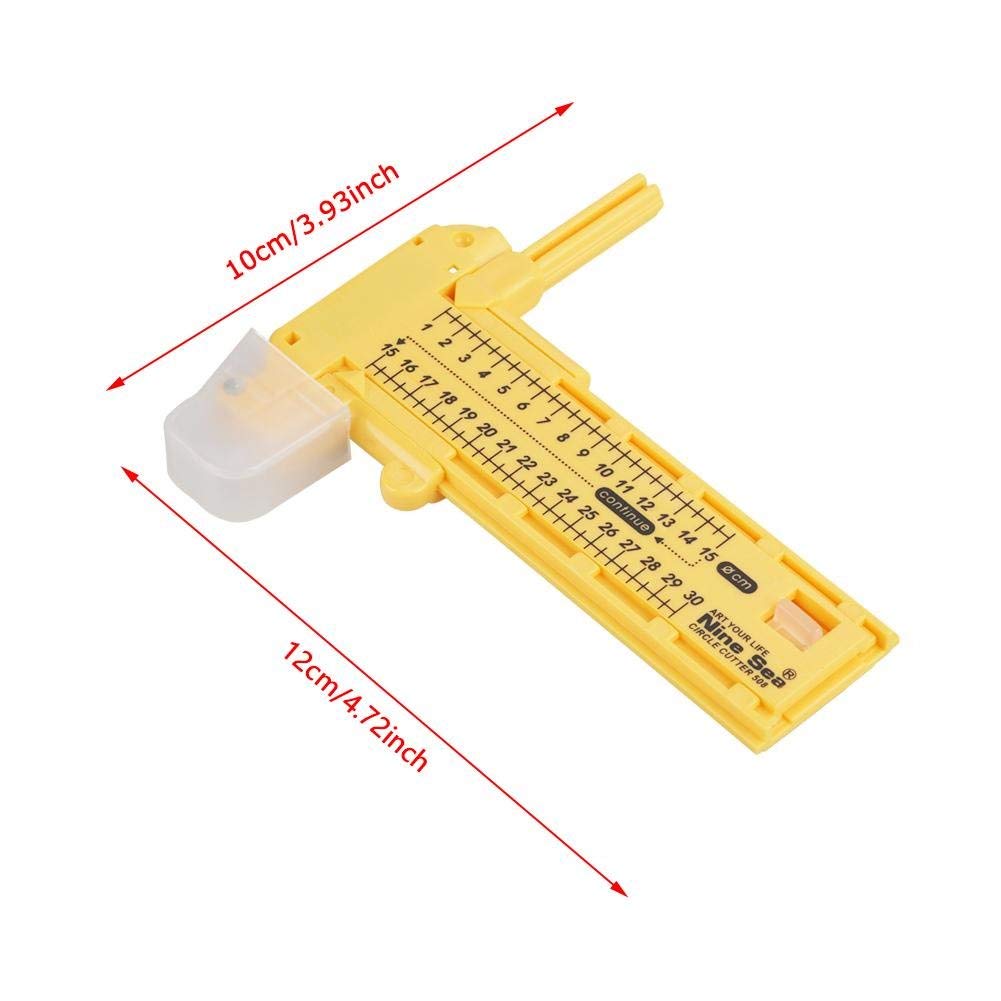 Premium Rotary Circle Cutter Tool - Perfect for Paper, Cardboard, Rubber & Leather Cutting | Ideal for Arts, Crafts, Scrapbooking & DIY Projects
