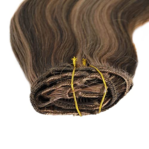 4/27#-Brown highlighted with blonde