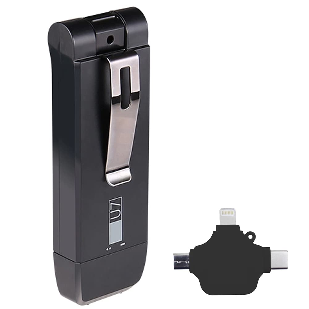 PROCAM-U7 OTG HD Video Recorder - 1080p Body Camera with 128GB Micro SD Card, Night Vision & Phone Playback Support - Perfect for Security, Law Enforcement, Sports & Vlogging
