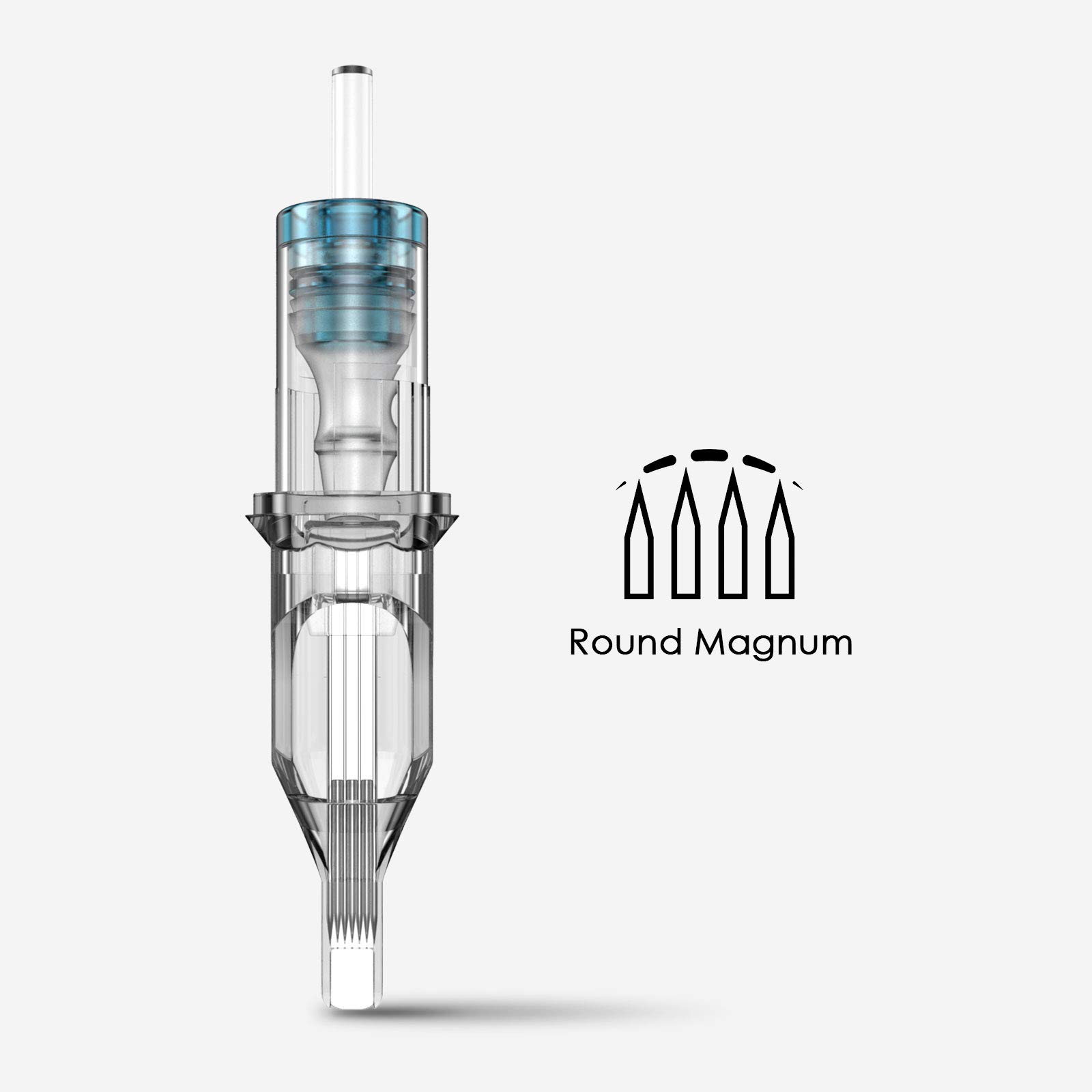 Wormhole Tattoo Cartridge Needles - 5RM 20PCS Disposable Curved Magnum Needles for Tattoo Pen & Machine | Professional Tattoo Supplies (1205RM) | Perfect for Lining, Shading & Coloring in Tattoo Studios