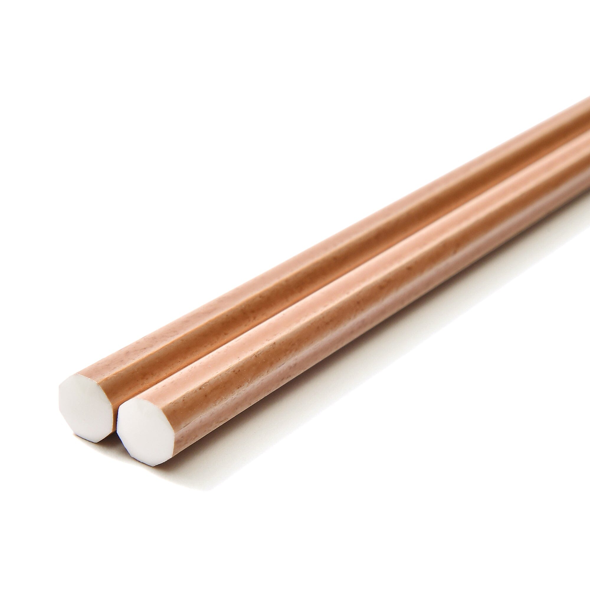 Premium Octagonal Brown Chopsticks - Elegant & Durable Wooden Chopsticks for Asian Cuisine, Sushi, Ramen & Home Dining