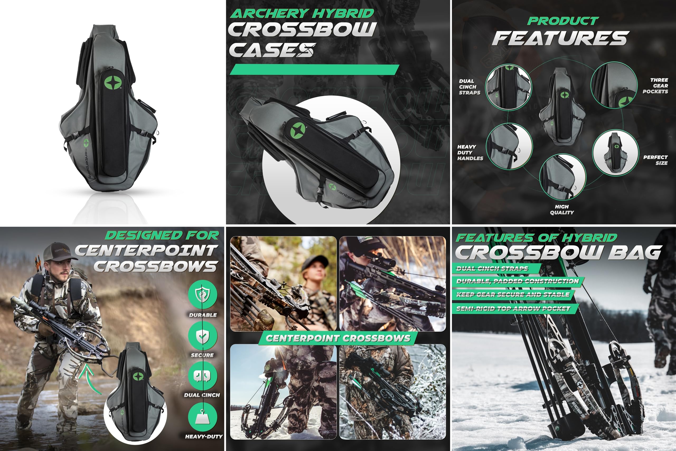 Premium CenterPoint Archery Hybrid Crossbow Case - Durable Protection for Crossbows - Perfect for Hunting, Target Practice & Outdoor Adventures
