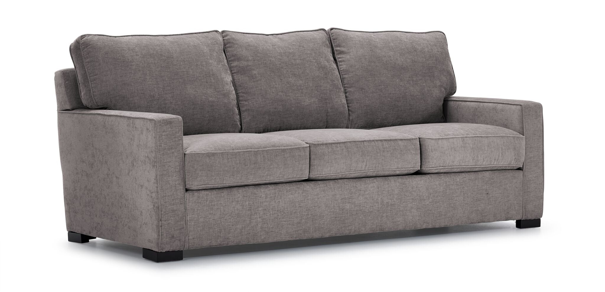 Charlotte Sofa in Smoke Gray - Modern Comfortable Living Room Furniture for Small Spaces & Apartments | Perfect for Relaxing, Entertaining & Home Decor