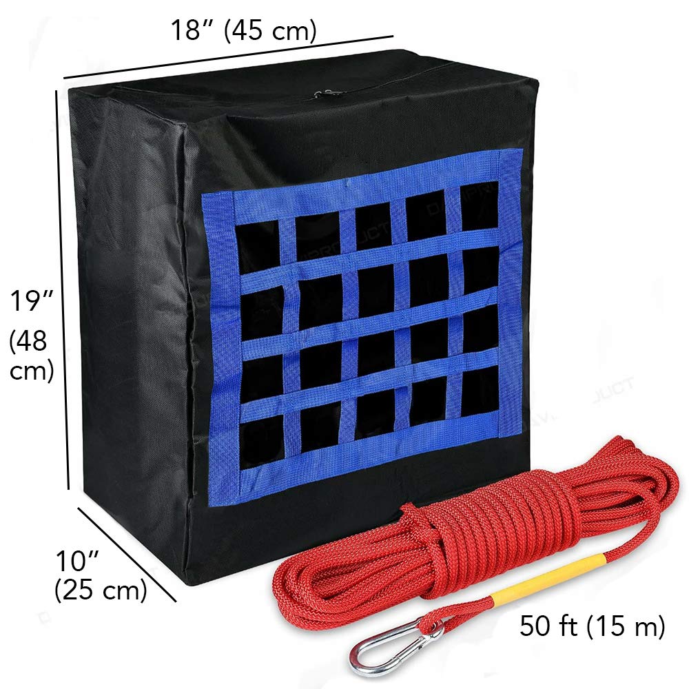 13ft Fire Escape Ladder & Emergency Evacuation Bag for Family & Pets up to 50LB - Home Fire Safety Equipment for 2nd Floor Rescue - Perfect for Houses, Apartments & Emergency Preparedness Kits