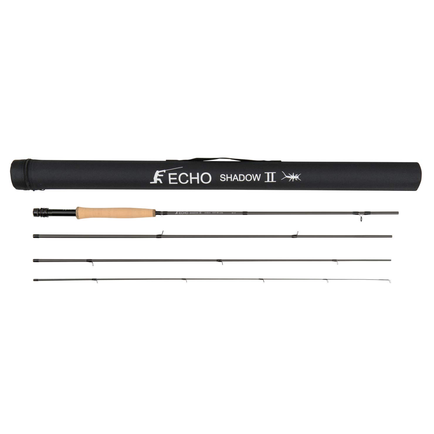 Echo Shadow II Fly Rod - 10ft 2wt Fly Fishing Rod for Trout & Small Streams - Perfect for Lightweight Casting & Delicate Presentations