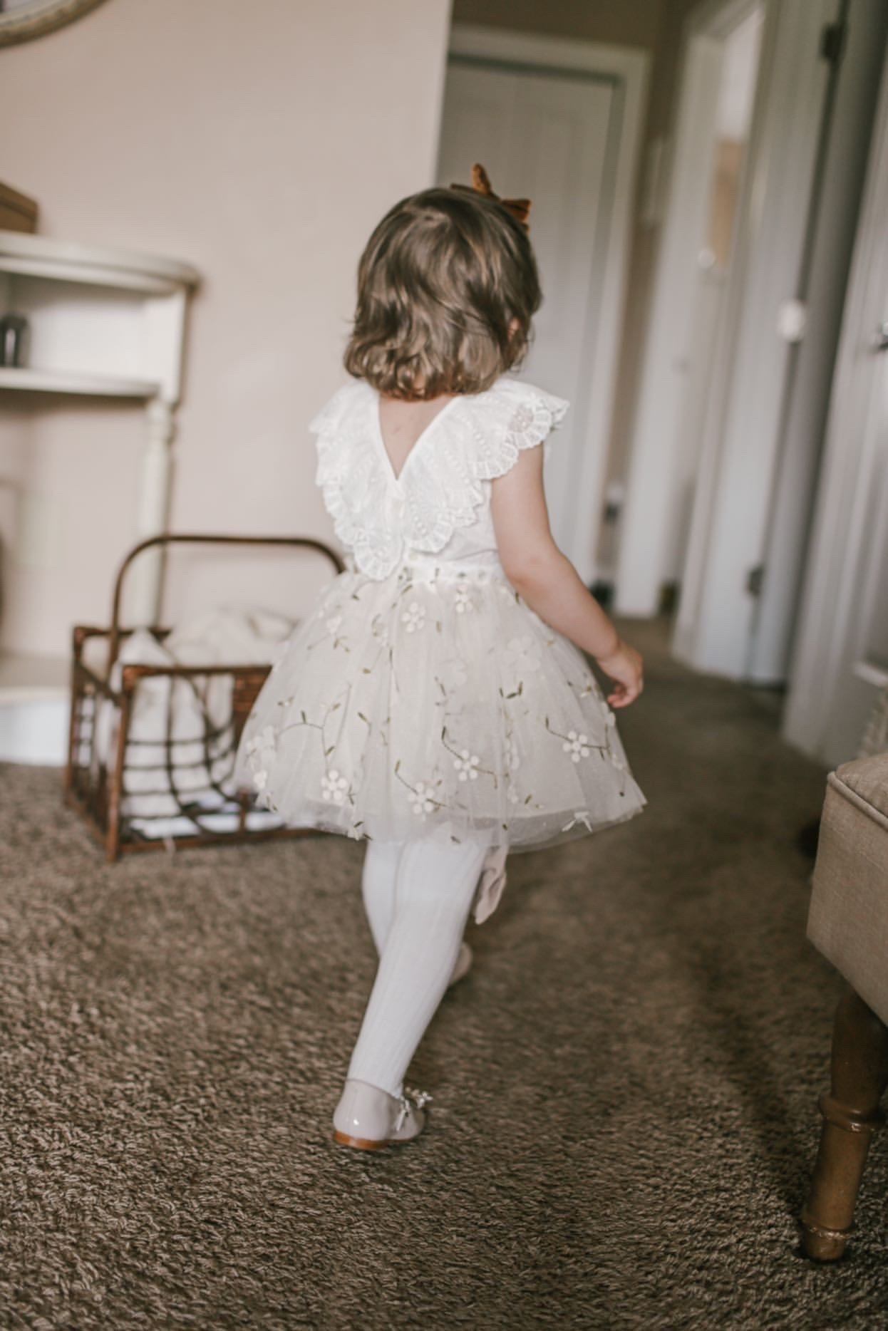 Floral Tutu Skirt for Girls - Elegant Ballet Skirt with Soft Tulle Layers - Perfect for Dance Recitals, Birthday Parties & Photo Shoots