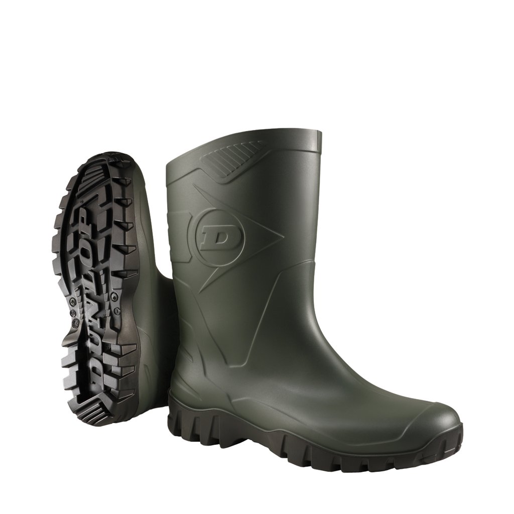 DUNLOP Men's Waterproof Wellington Rain Boots Size 10.5 - Heavy Duty Outdoor Work & Gardening Footwear for Men