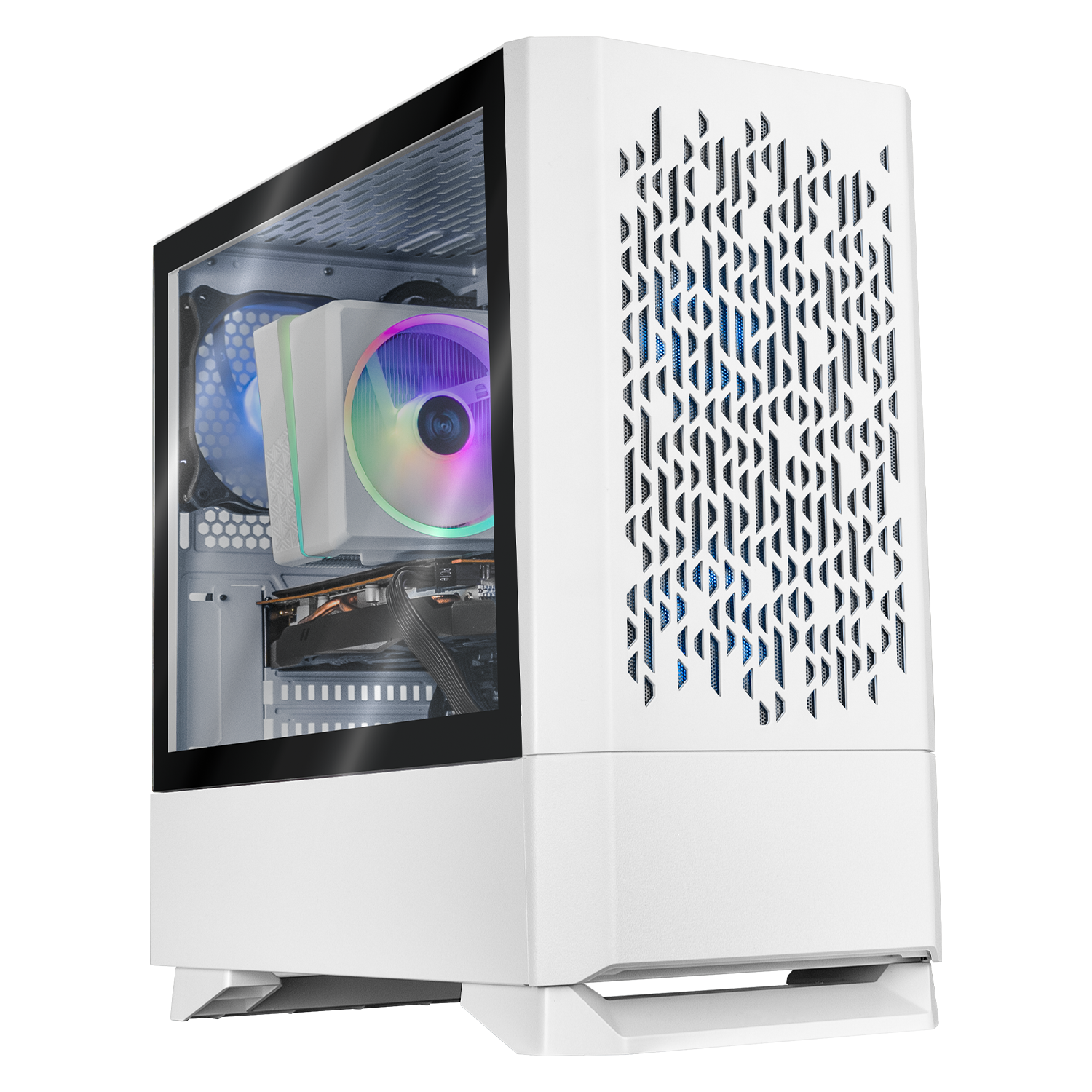 Xtreme PC Gaming Desktop - AMD Radeon RX 5600 XT, Ryzen 7 2700X, 32GB RAM, 1TB SSD, WiFi, White - Perfect for 4K Gaming, Streaming & Video Editing