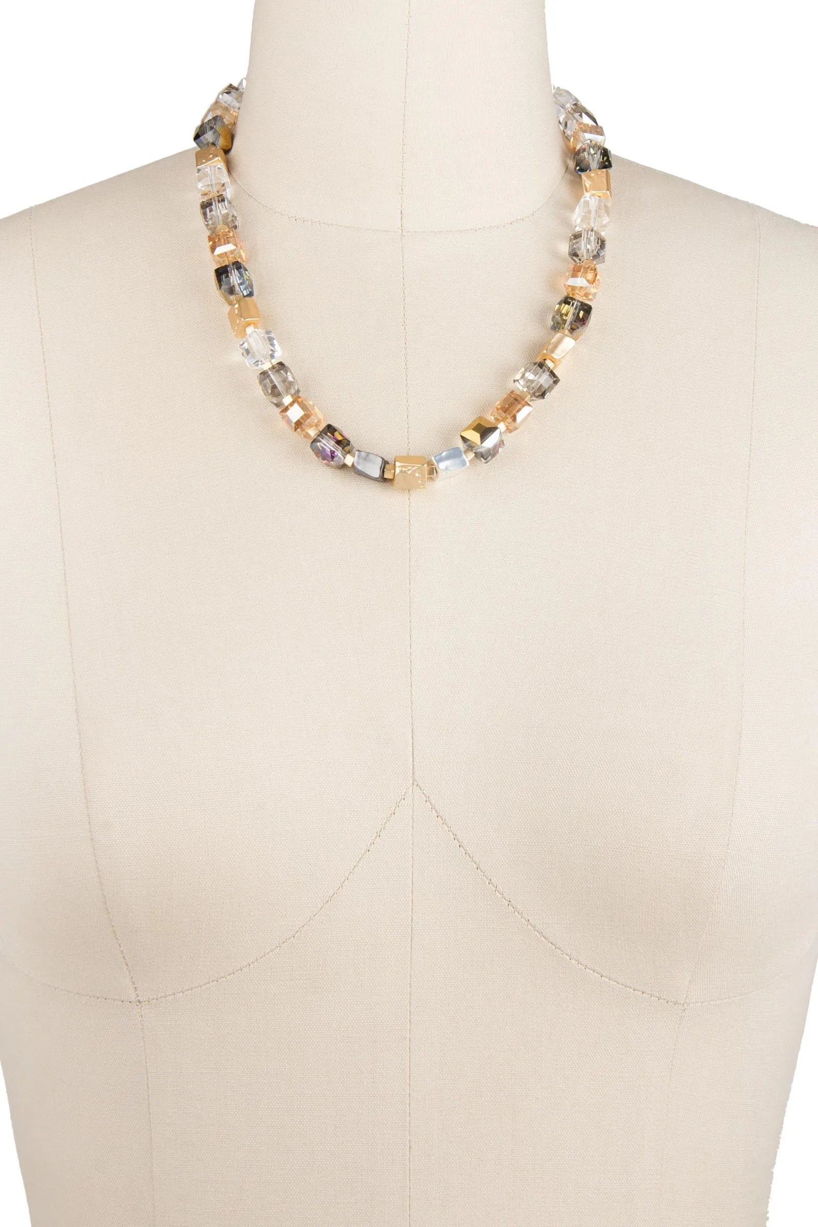 Elegant Bead and Stone Statement Necklace for Women - Boho Chic Jewelry for Parties, Weddings & Special Occasions