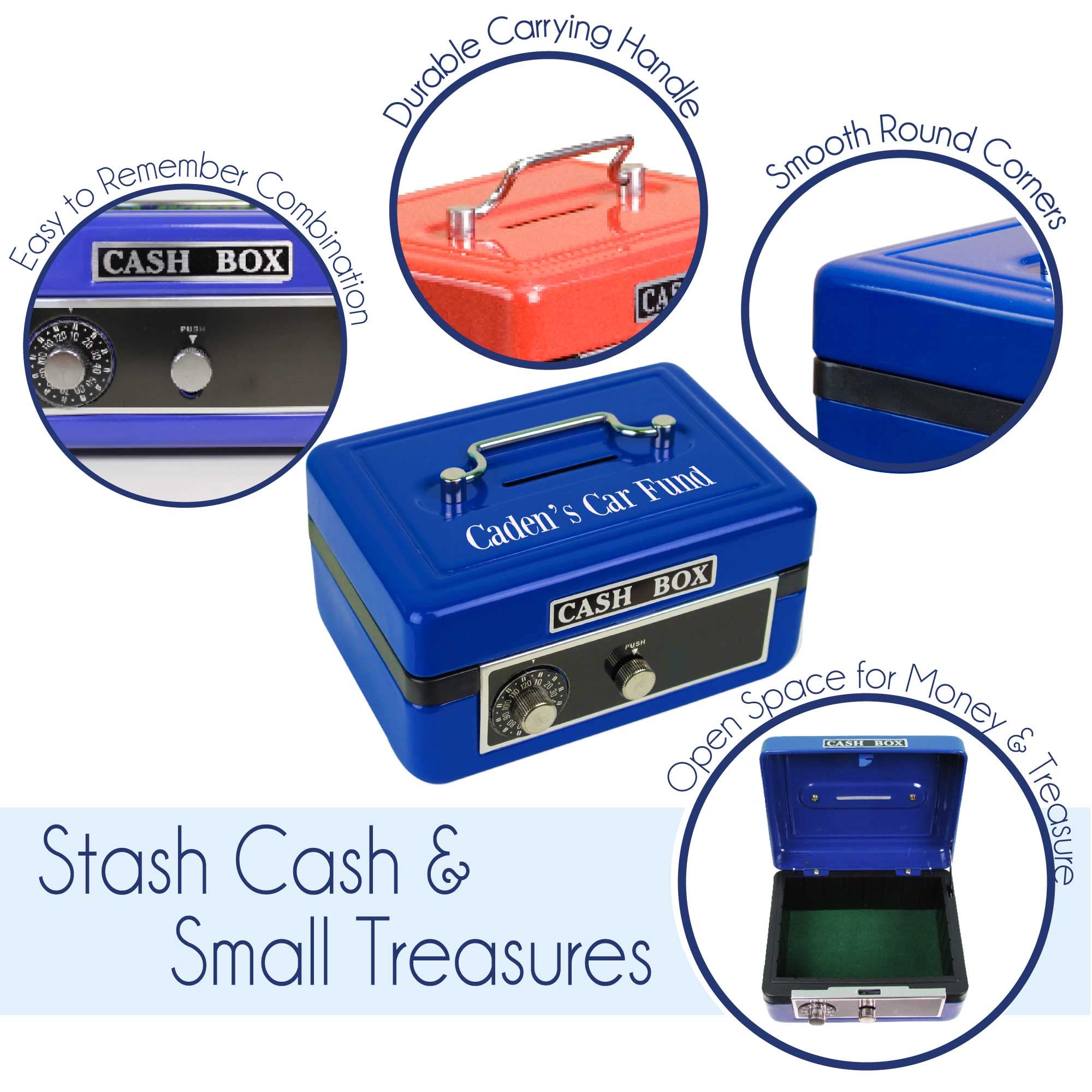 Personalized Pink Cash Box with Butterflies & Flowers - Secure Money Storage for Parties, Weddings, and Small Businesses