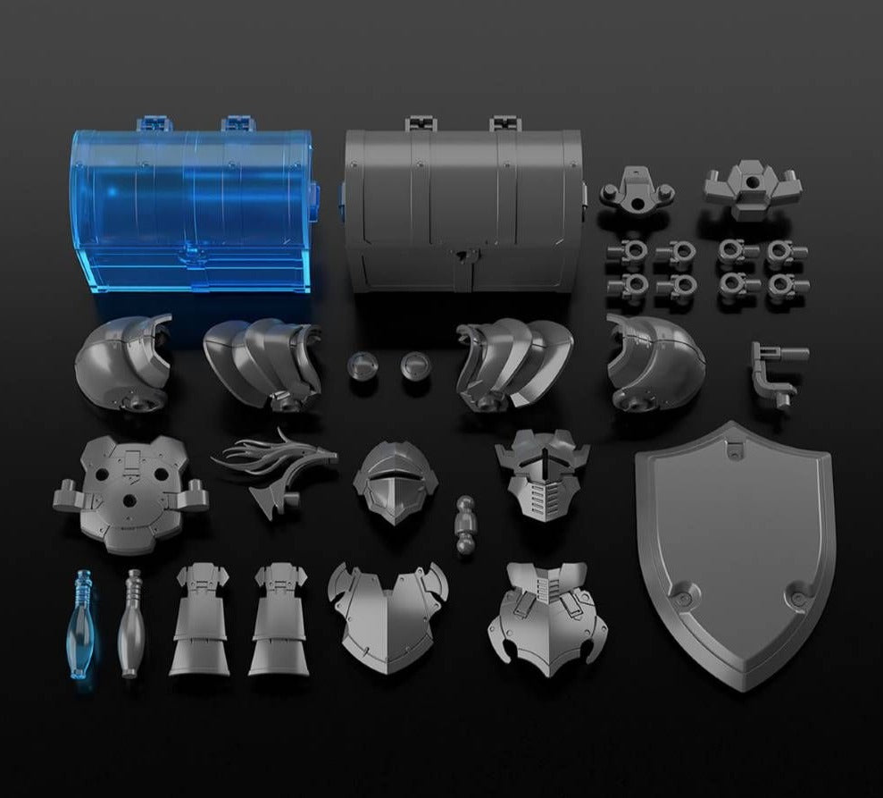 Bandai 30 Minutes Fantasy 30MF 1/144 Scale Knight Option Model Kit - Customizable Armor & Weapon Set for Tabletop RPG & Wargaming Scenes