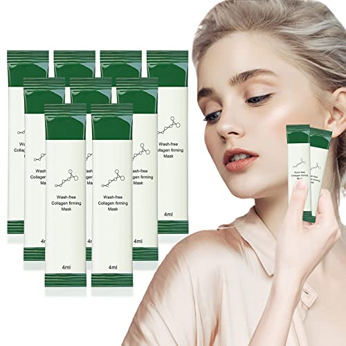 Korean Collagen Firming Face Mask - Overnight Sleeping Mask for Anti-Aging & Hydration - Deep Cleansing & Lifting Treatment for Women (20 Pack) - Perfect for Nighttime Skincare Routine & Spa Days