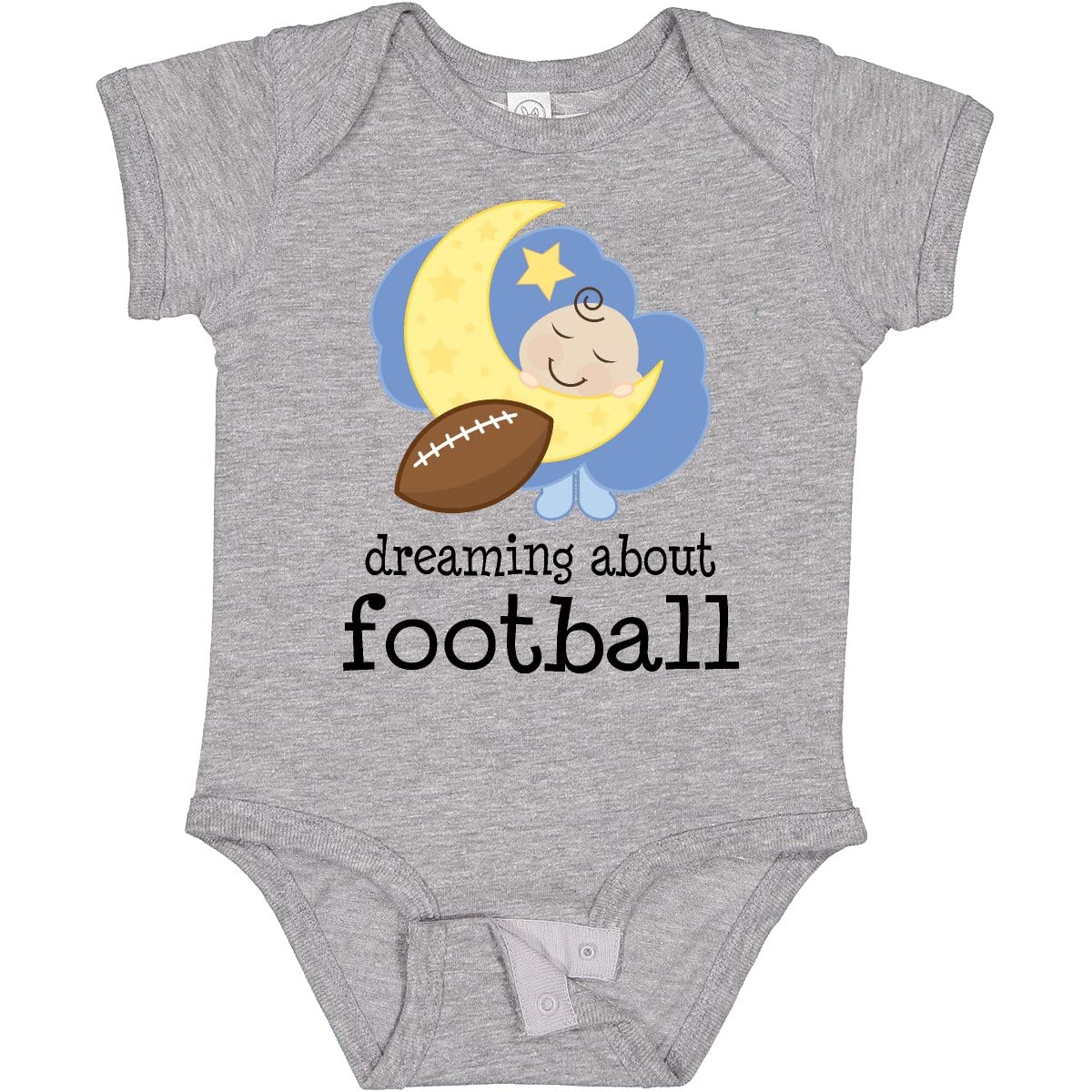 Inktastic Dreaming About Football Baby Bodysuit - Cute Football-Themed Infant Onesie for Newborns & Toddlers | Perfect Baby Shower Gift & Game Day Outfit