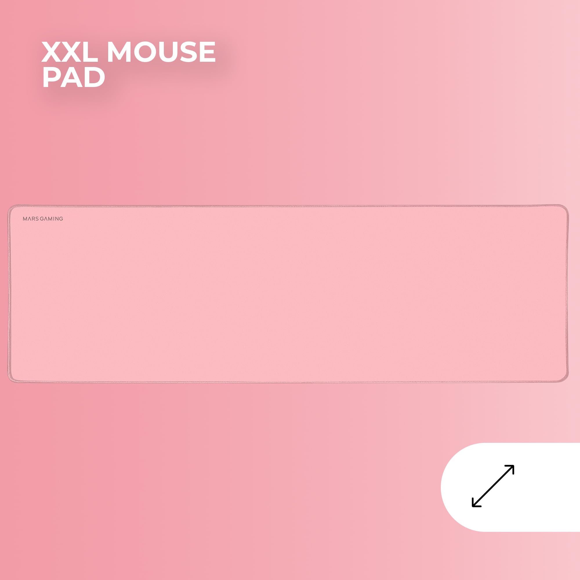 MARSGAMING MCP-RGB3 Gaming Keyboard and Mouse Combo with RGB Lighting, 3200 DPI Optical Gaming Mouse, Over-Ear RGB Headset & XXL Mousepad - Pink (French Layout) - Perfect for PC Gaming, Streaming & Esports