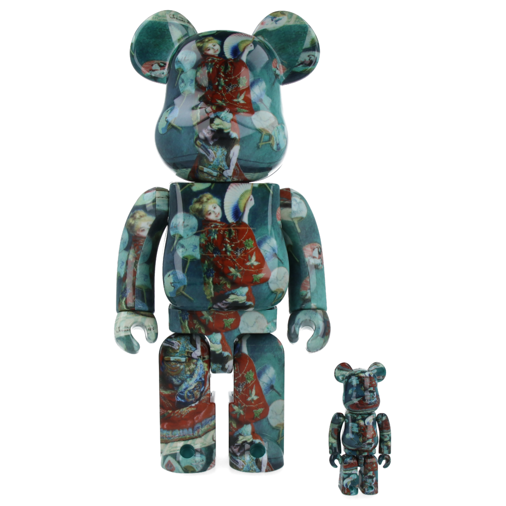 400% + 100% Beabrick X Boston Museum Claude Monet La Japonaise Collectible Art Toy - Perfect for Home Decor, Office Display & Anime Fans Collection