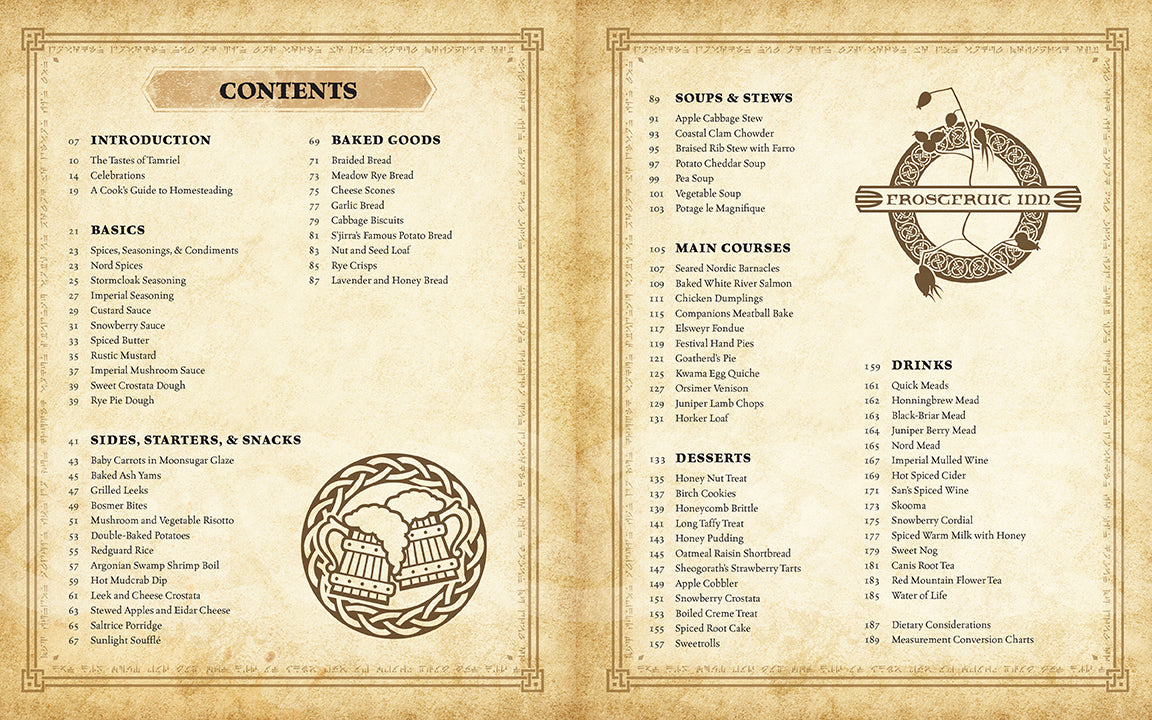 The Elder Scrolls: Official Cookbook Gift Set - Fantasy Recipe Book for Gamers & Fans - Perfect for Game Nights & Themed Parties