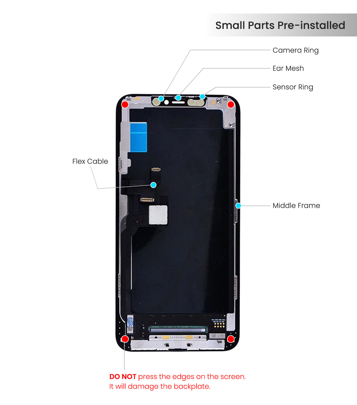 Original iPhone 11 Pro LCD Screen Replacement - High Quality Incell Plus Display with IQ7 Technology | Perfect for DIY Repairs & Phone Upgrades