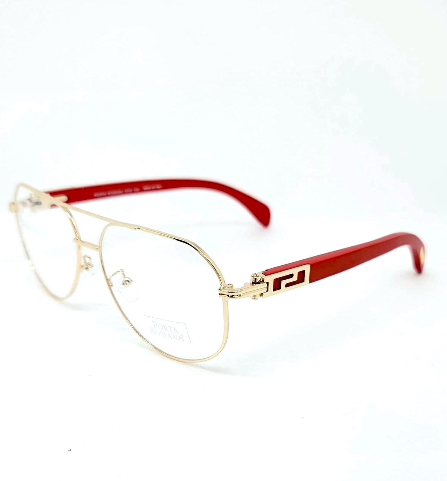 Stylish Wood Temple Sunglasses Model 1516 - Gold Prescription Ready Frames for Men & Women | UV Protection, Fashion Accessory for Travel, Beach & Outdoor Activities