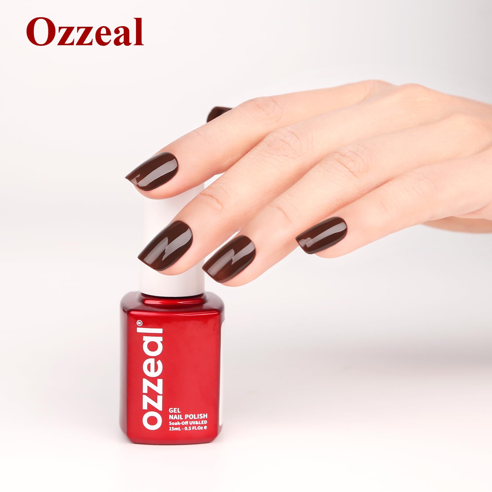 15ml Chocolate Brown Gel Nail Polish - Soak Off LED/UV Gel for Autumn & Winter Manicures | Salon-Quality DIY Nail Art Starter Kit for Women & Girls | Perfect for Home Use, Professional Nail Salons, and Special Occasions
