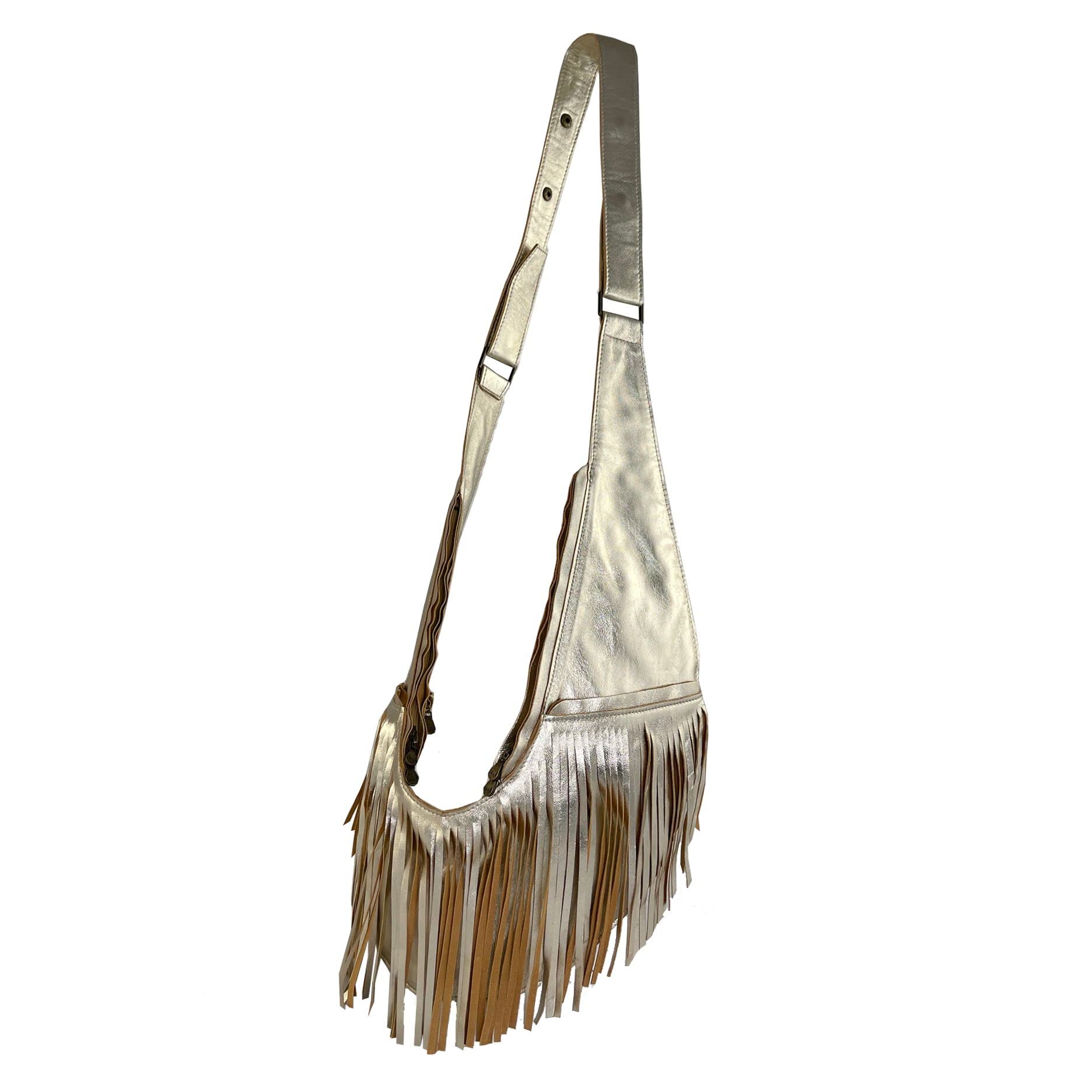 SASH Crossbody Starshine Fringe Leather Bag for Women - Stylish Boho Purse for Daily Use, Parties & Travel Accessories