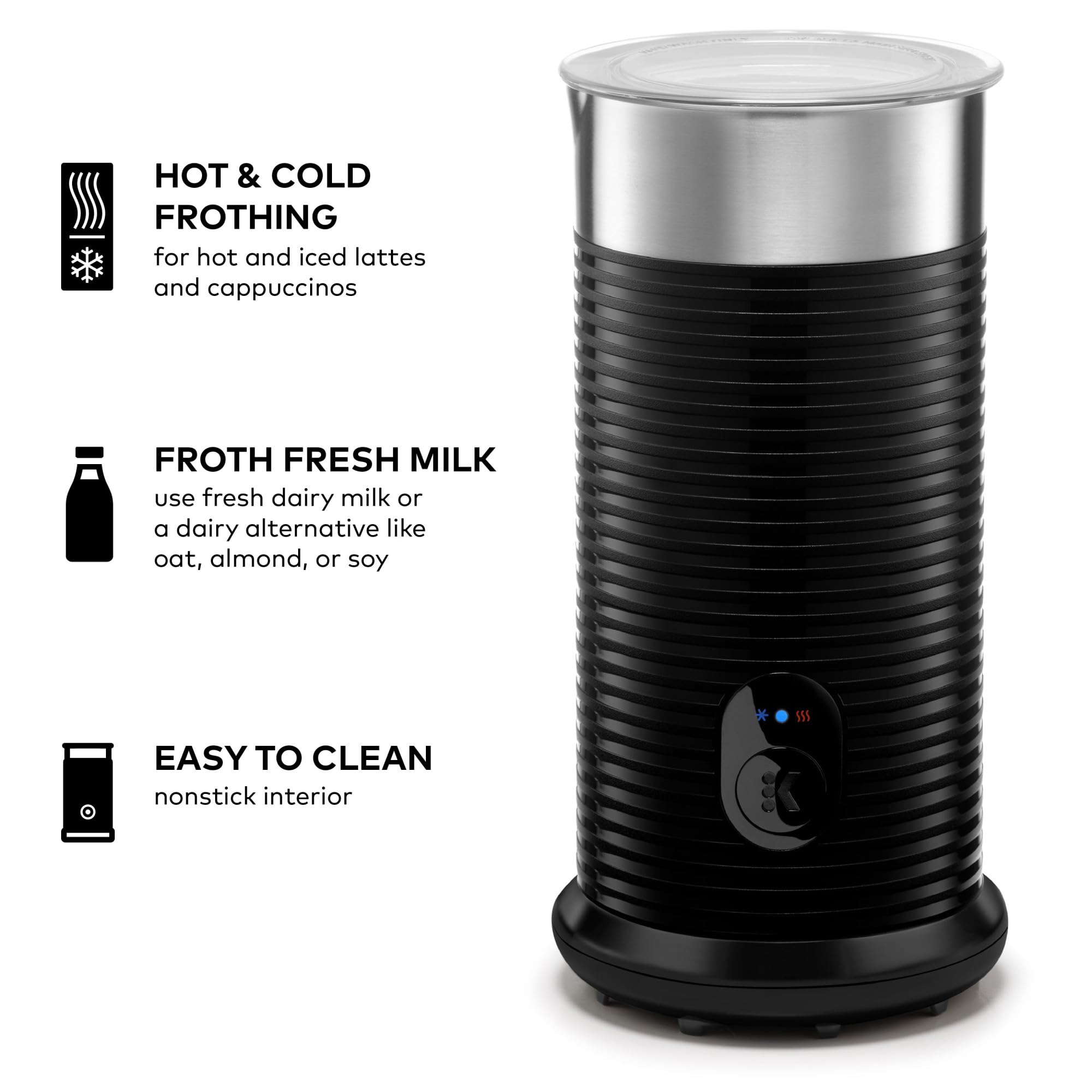 Keurig K-Café Barista Bar Single Serve Coffee Maker with Milk Frother - 3 Brew Sizes, Hot & Iced Coffee, 2oz Espresso Shot - Perfect for Home, Office & Small Cafés (Black)