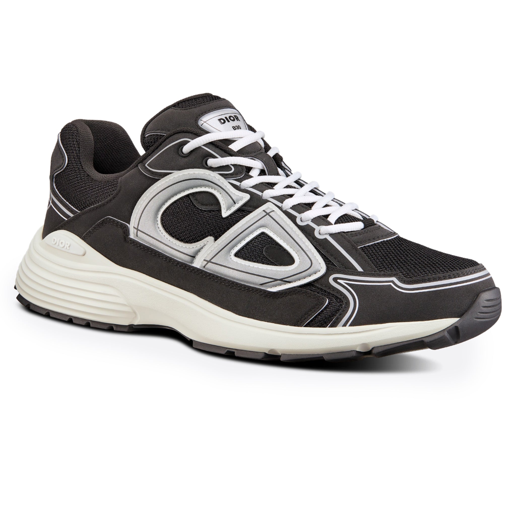 Dior B30 Mesh Black White Sneakers - Stylish & Comfortable Men's Fashion Shoes for Casual Wear & Street Style