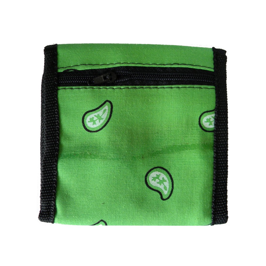 Green Cotton Bandana Wallet and Bill Fold - Stylish and Durable for Outdoor Adventures and Travel