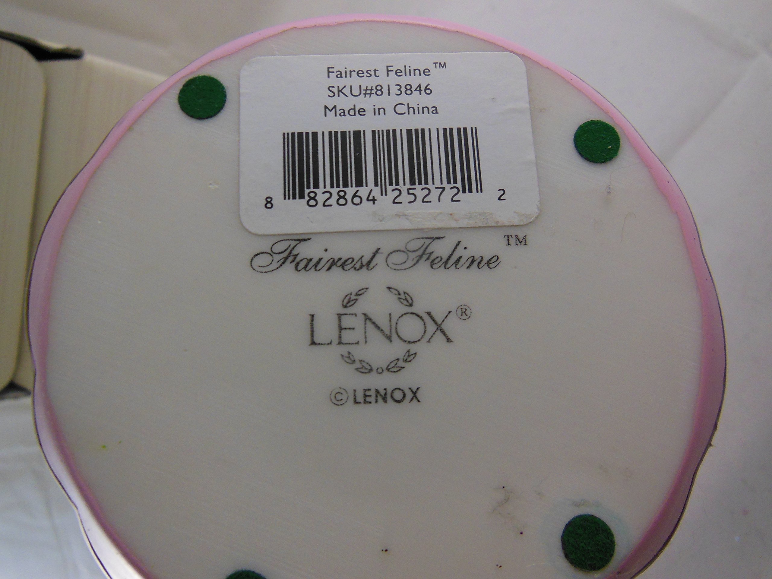 Lenox Cat Fairest Feline Siamese Cat Figurine with Mirror - Elegant Collectible Home Decor for Cat Lovers & Perfect Gift for Special Occasions