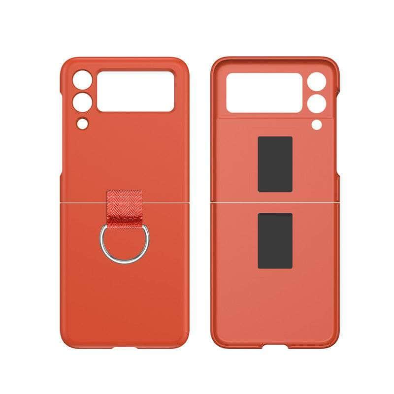 Samsung Galaxy Z Flip 4 Shockproof Case with Finger Ring Holder - Protective Cover for Everyday Use, Travel & Outdoor Activities