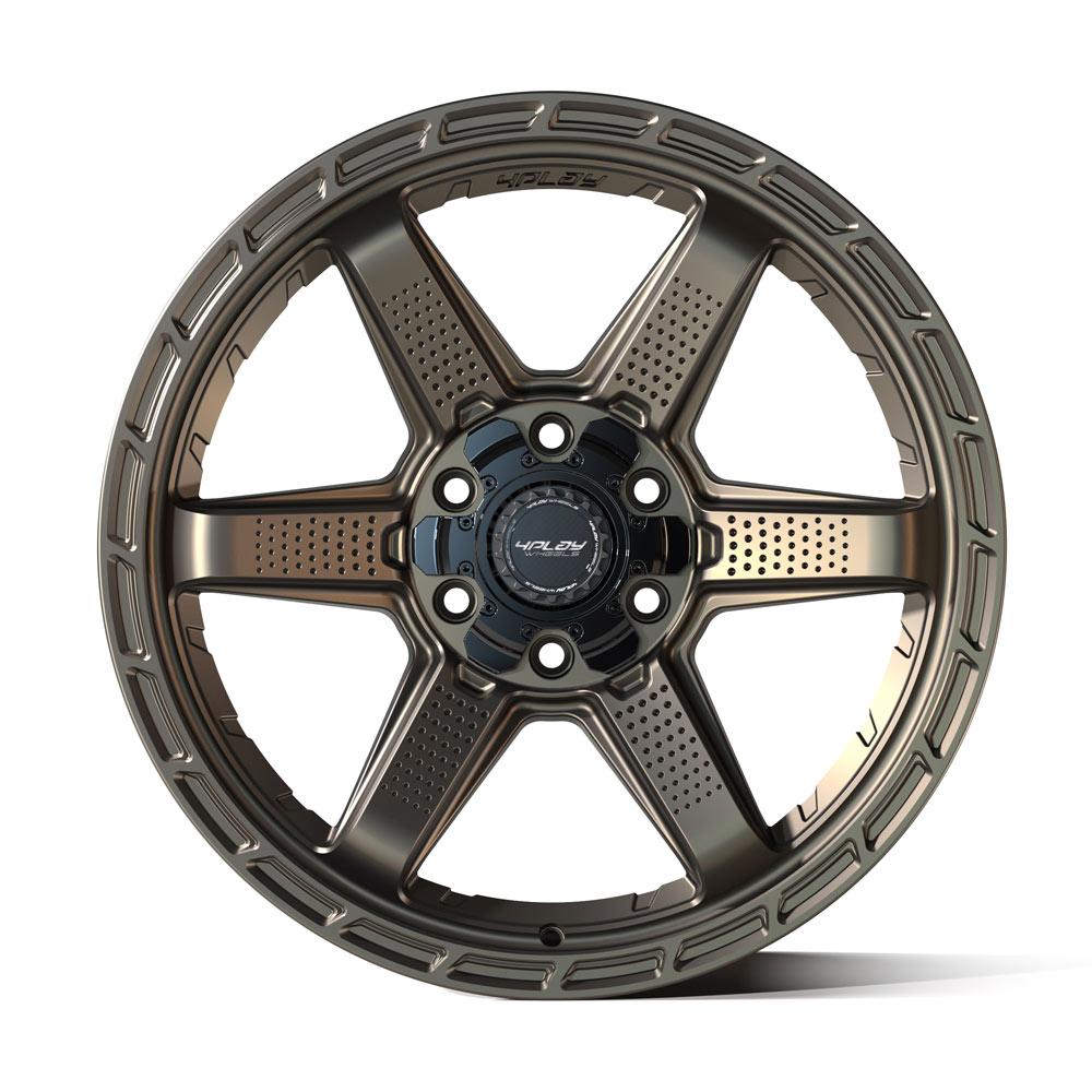 4Play Sport2.0 4PS63 Bronze 17x9.0 Wheels - 6-Lug 5x127/5x139.7mm Bolt Pattern - 87.1mm Center Bore - Perfect for Off-Road Trucks & SUVs