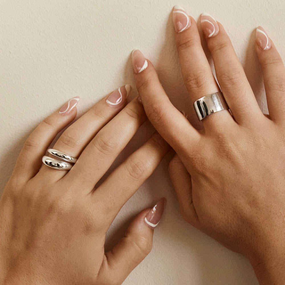 Slim Curve Dome Ring in Sterling Silver - Elegant Minimalist Jewelry for Women, Perfect for Everyday Wear & Special Occasions