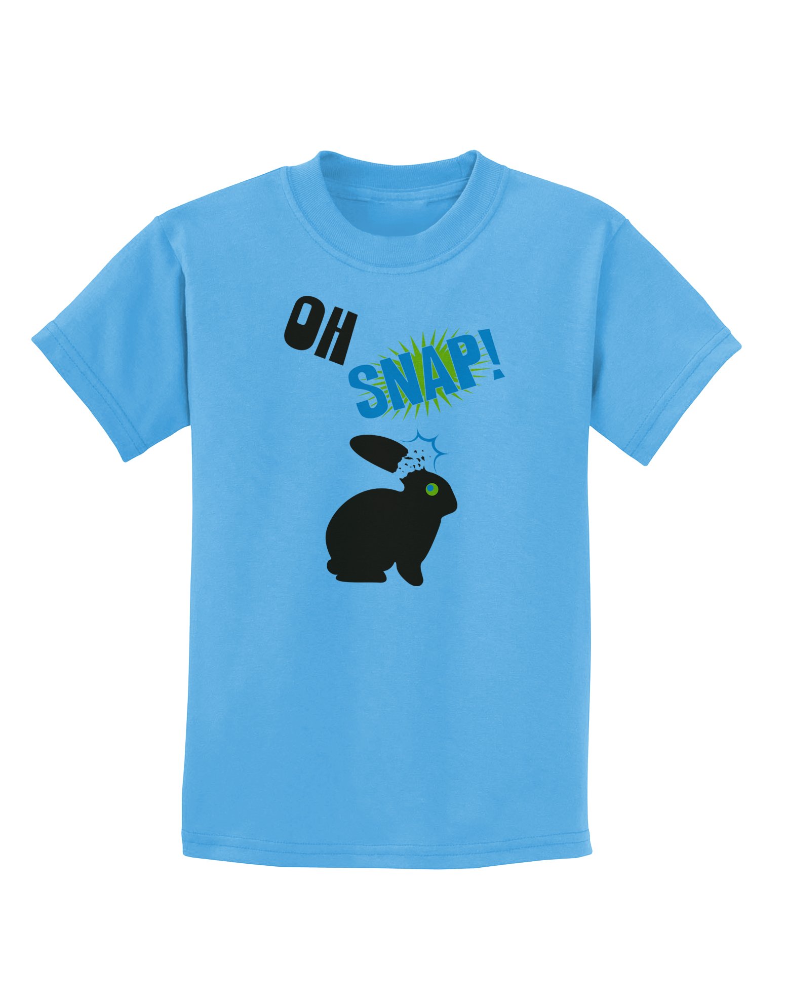 TooLoud Oh Snap Chocolate Easter Bunny Kids T-Shirt - Fun Easter Outfit for Boys & Girls - Perfect for Easter Egg Hunts & Spring Celebrations