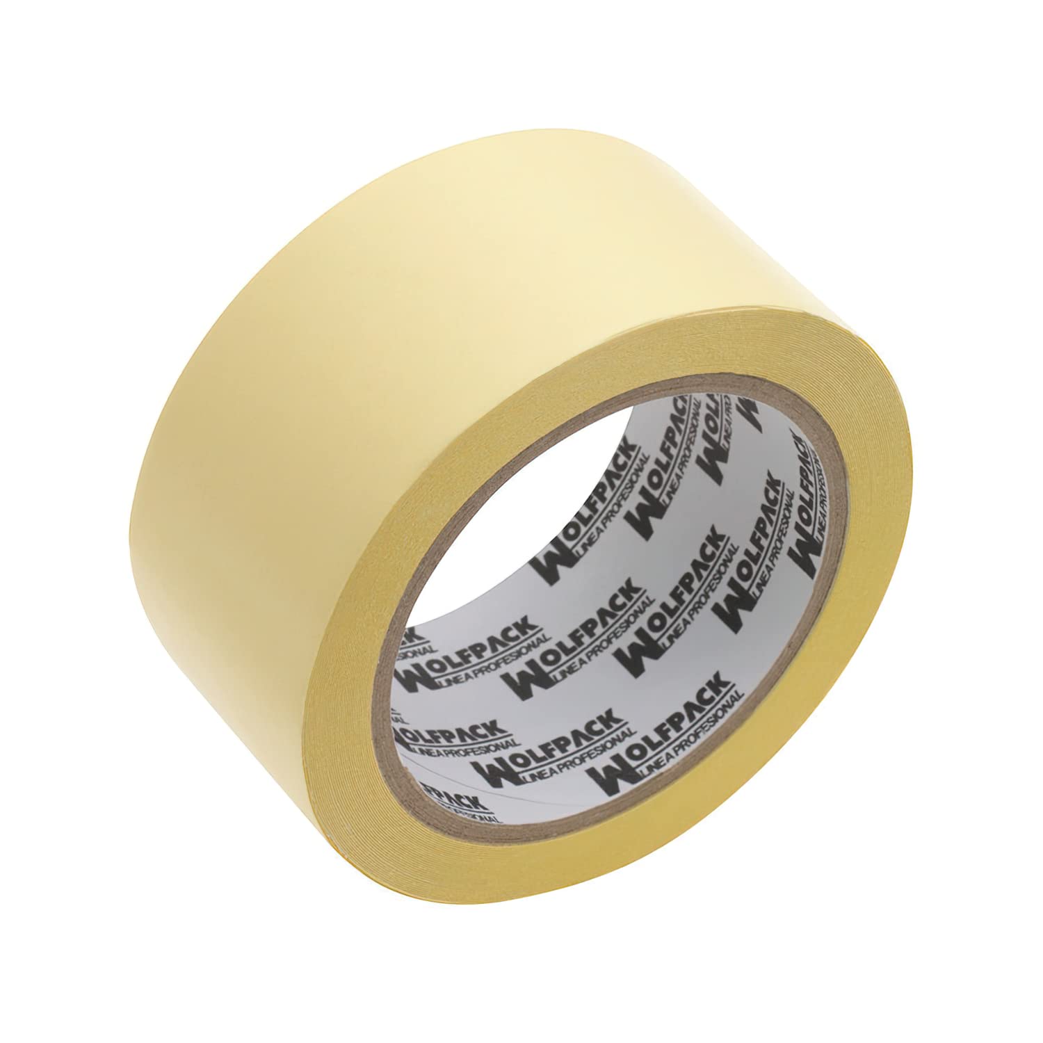 Wolfpack Double Sided Heavy Duty Carpet Tape - 50mm x 10m (1.97in x 32.8ft) Strong Adhesive for Flooring, Rugs & Carpets - Secure Mats, Prevent Slips - Ideal for Home, Office & Commercial Use