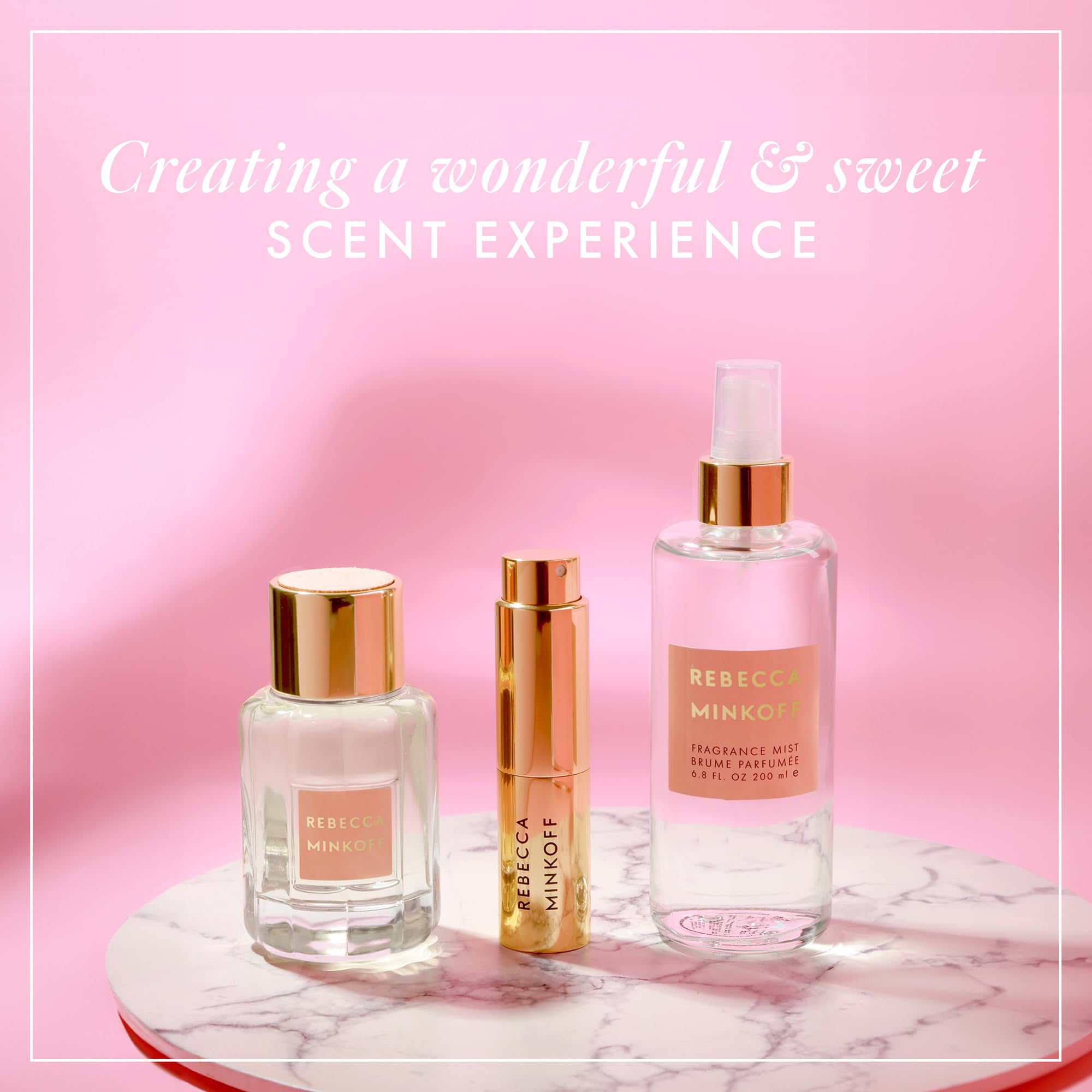 Rebecca Minkoff Blush Fragrance Gift Set for Women - 3 Piece Perfume Set with Body Spray & Eau de Parfum - Fresh Floral Scent - Perfect for Birthdays, Anniversaries & Valentine's Day Gifts