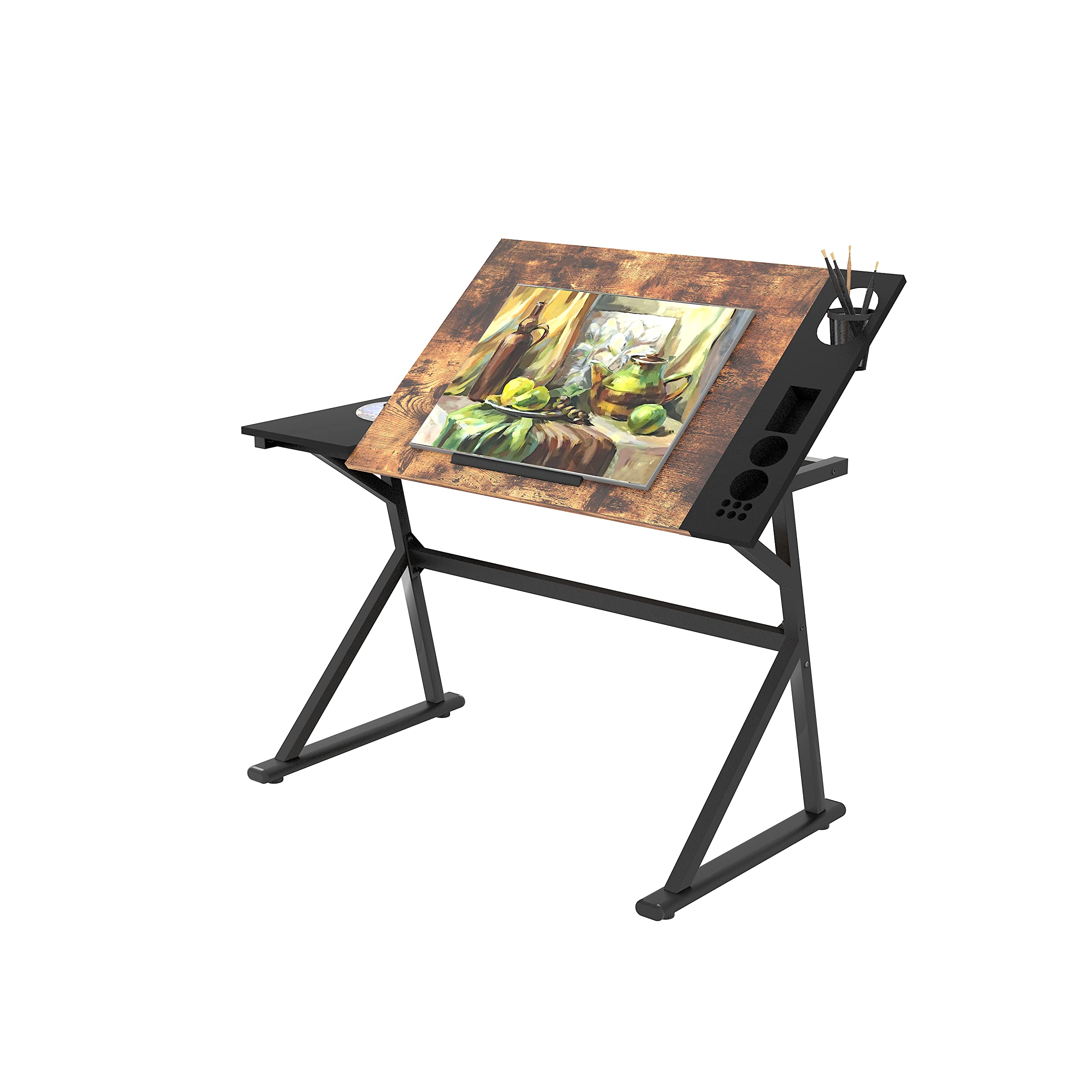 Adjustable Height Drafting Desk - Ergonomic Drawing Table for Artists & Students, Multifunctional Computer Desk for Reading, Writing, Crafting, Painting & Office Work | Perfect for Home Studio, Classroom & Workspace