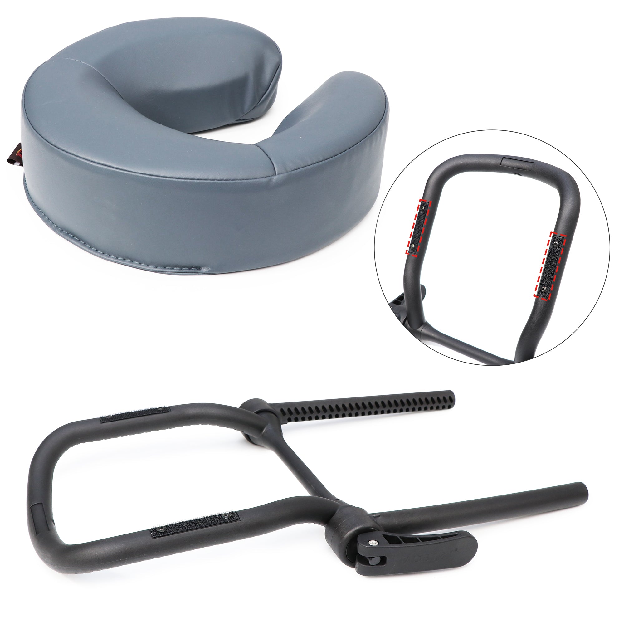 MASTER MASSAGE Adjustable Portable Massage Table with Face Cradle & Comfort Pillow Set - Burgundy - Professional Spa, Home Use, Physical Therapy & Relaxation