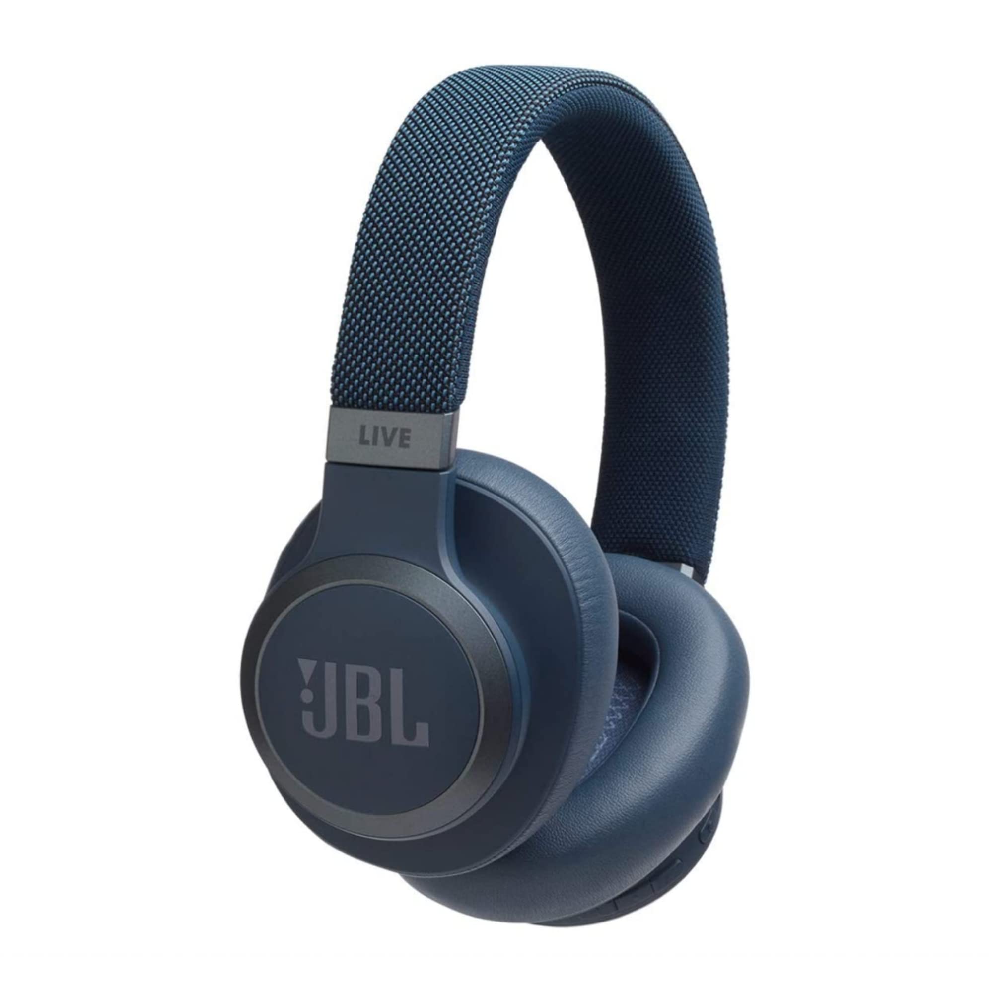 JBL Live 650BTNC Wireless Over-Ear Bluetooth Headphones with Active Noise Cancellation, 30-Hour Battery Life, Built-in Mic - Blue | Perfect for Travel, Work & Music Lovers
