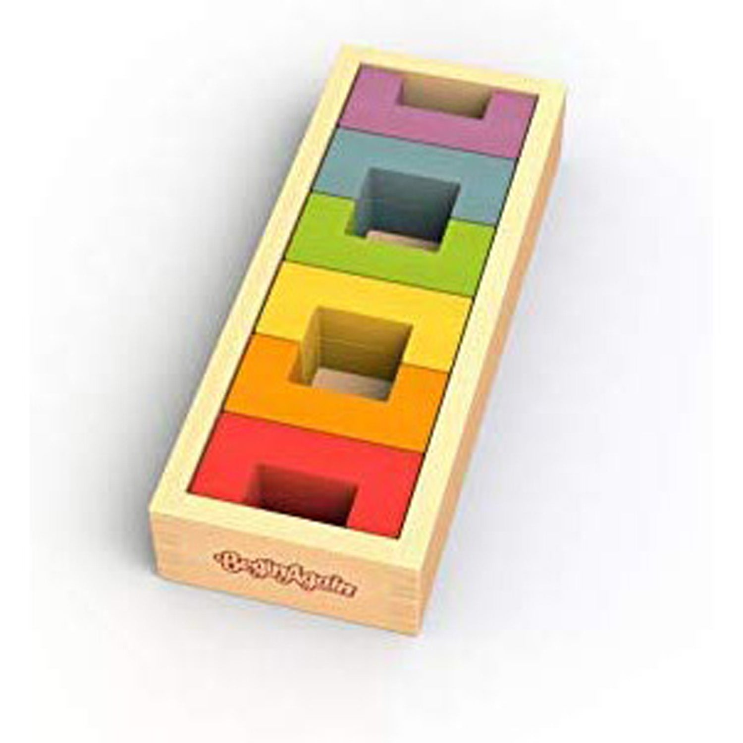 BeginAgain U Build It Basics 12-Piece Wooden Block Set for Toddlers | STEM Learning Toys for Kids Ages 2-4 | Creative Building Blocks for Early Childhood Development & Playroom Activities