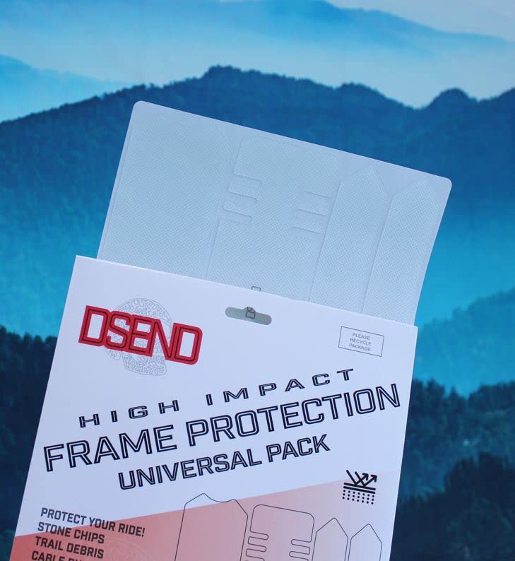 DSEND High Impact Bicycle Frame Protector - Mountain Bike Chainstay Guard for Downhill & Trail Riding - Durable Bike Frame Protection for MTB, Road & Commuter Bikes